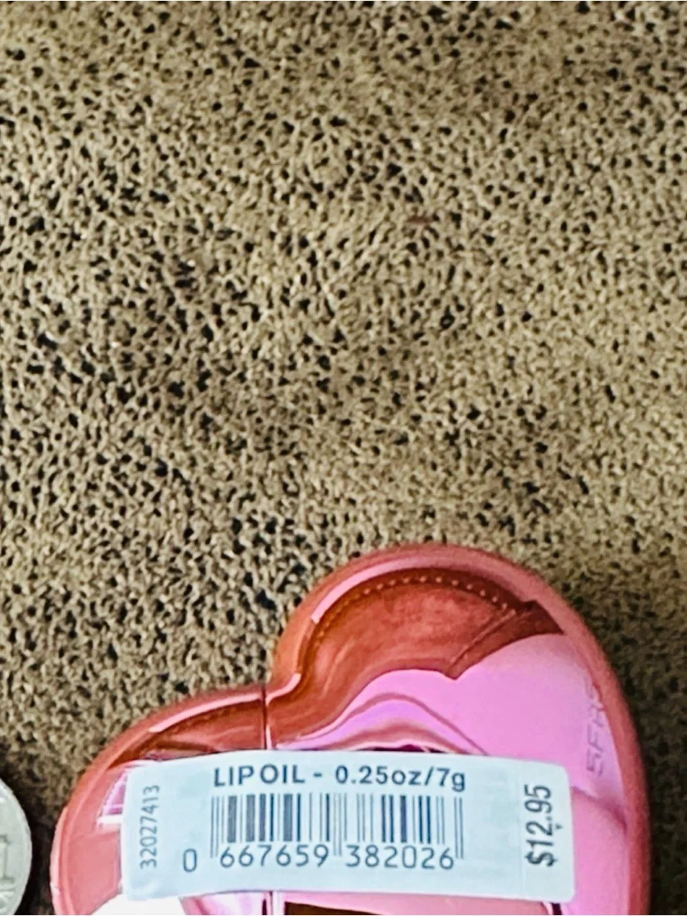 Bath & Body Works Strawberry Pound Cake Heart Lip Gloss - Pink
